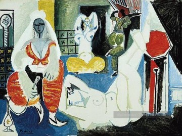 Les femmes d’Alger Delacroix IX 1955 Cubisme Peinture à l'huile